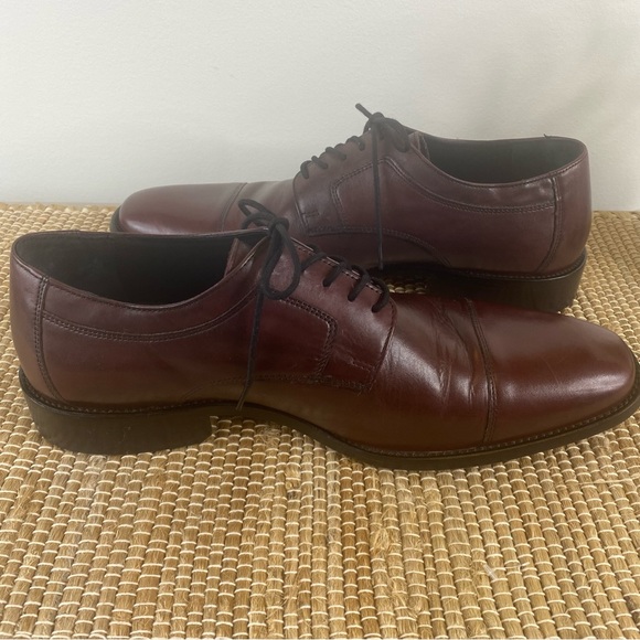 Men’s J Murphy by Johnston & Murphy Burgundy Lace Up Dress Shoes Size 12 - Picture 4 of 11